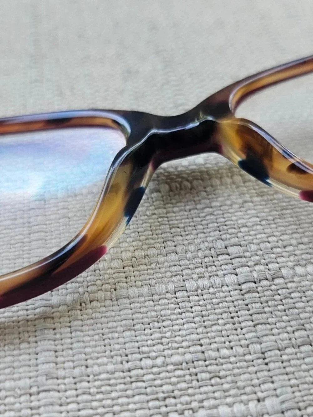 Coach Glasses Frame Aubgn Navy Tort Varsity Stripe Eye Wear HC6103 Eyeglasses - Picture 11 of 13